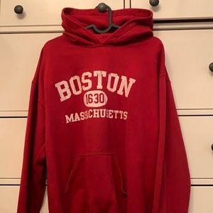 Red Boston Hoodie